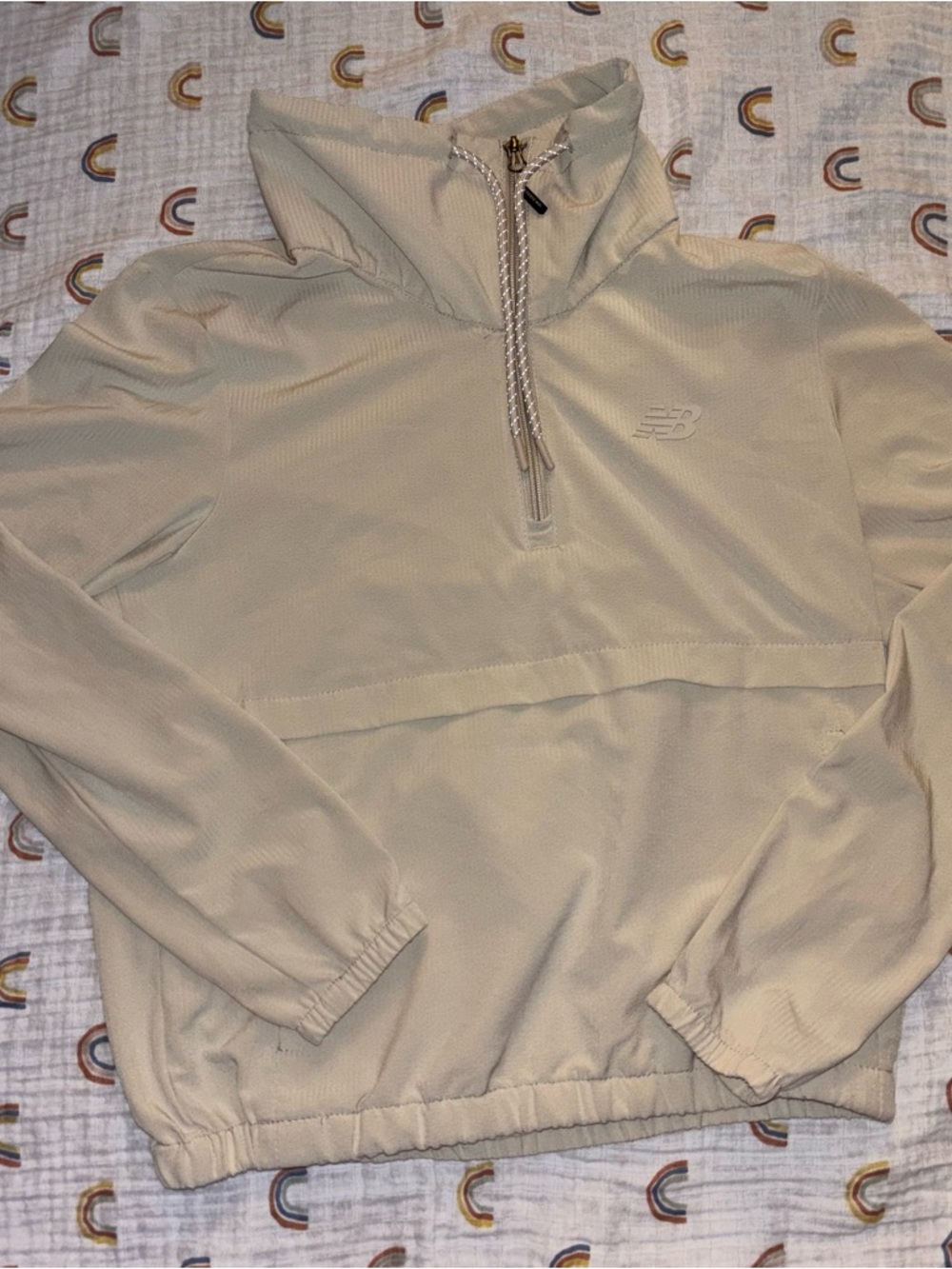 New Balance Textured Mock Neck Half-Zip